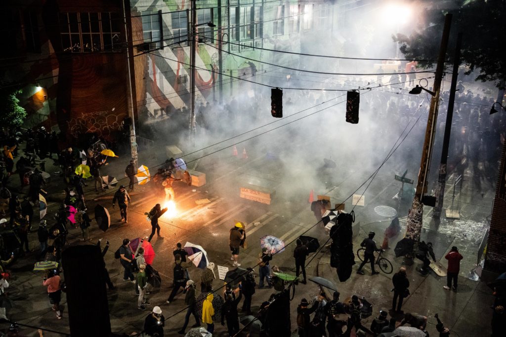 Suspect In Custody After Driving Into Protest And Shooting One In Seattle