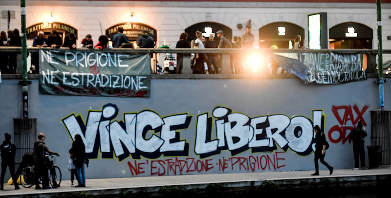 Corteo anarchici per Vincenzo Vecchi