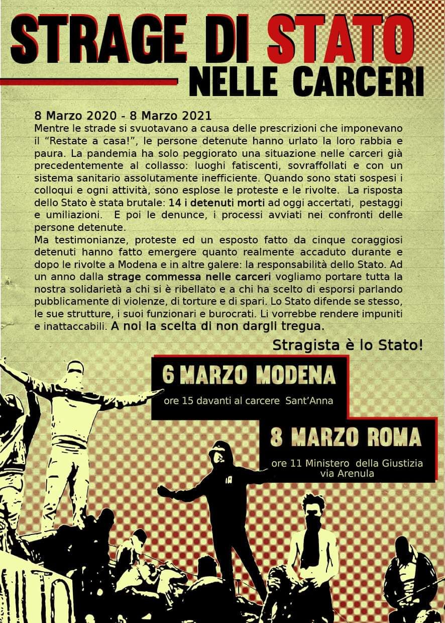 Strage di Stato nelle carceri