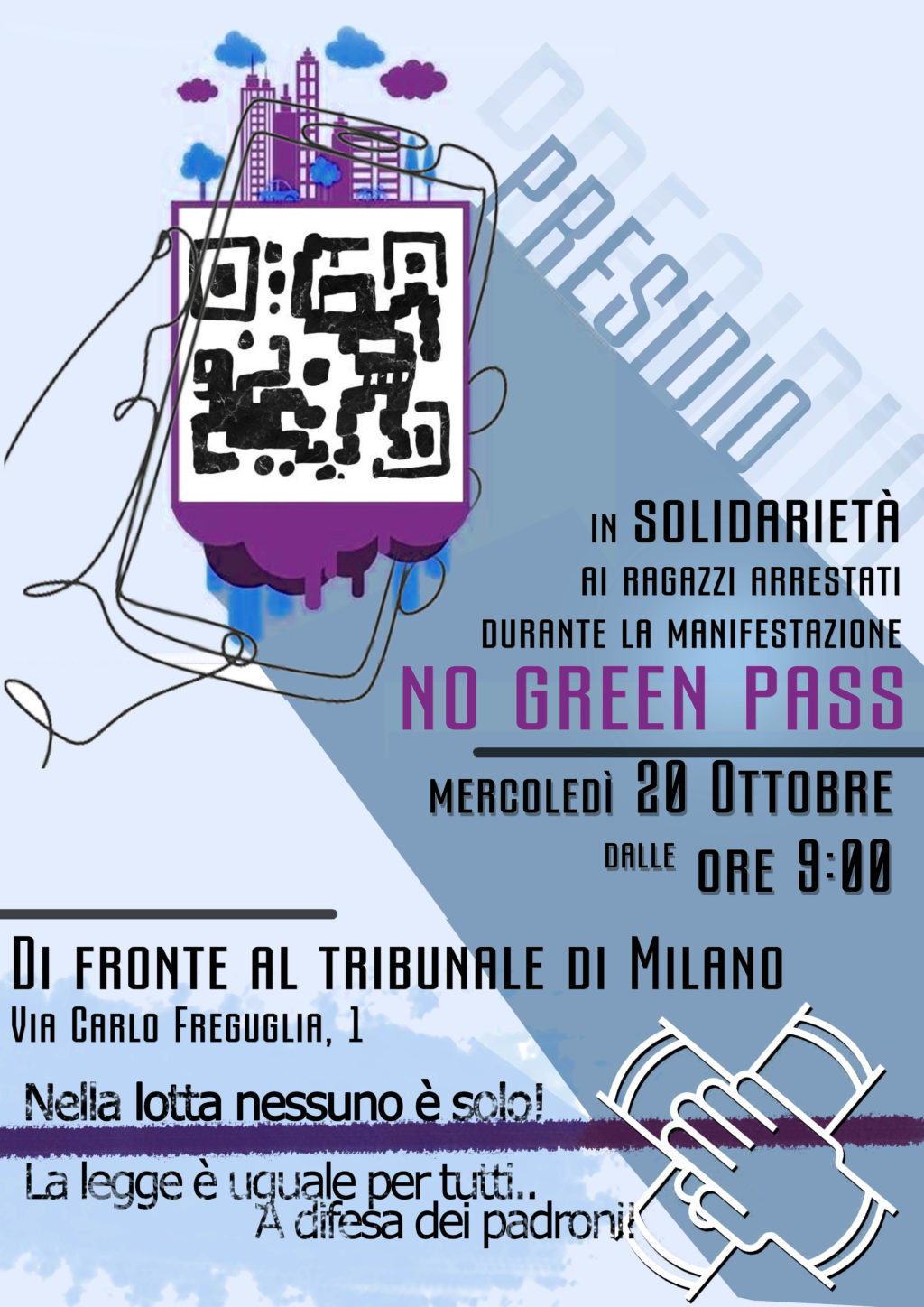 Presidio tribunale Milano