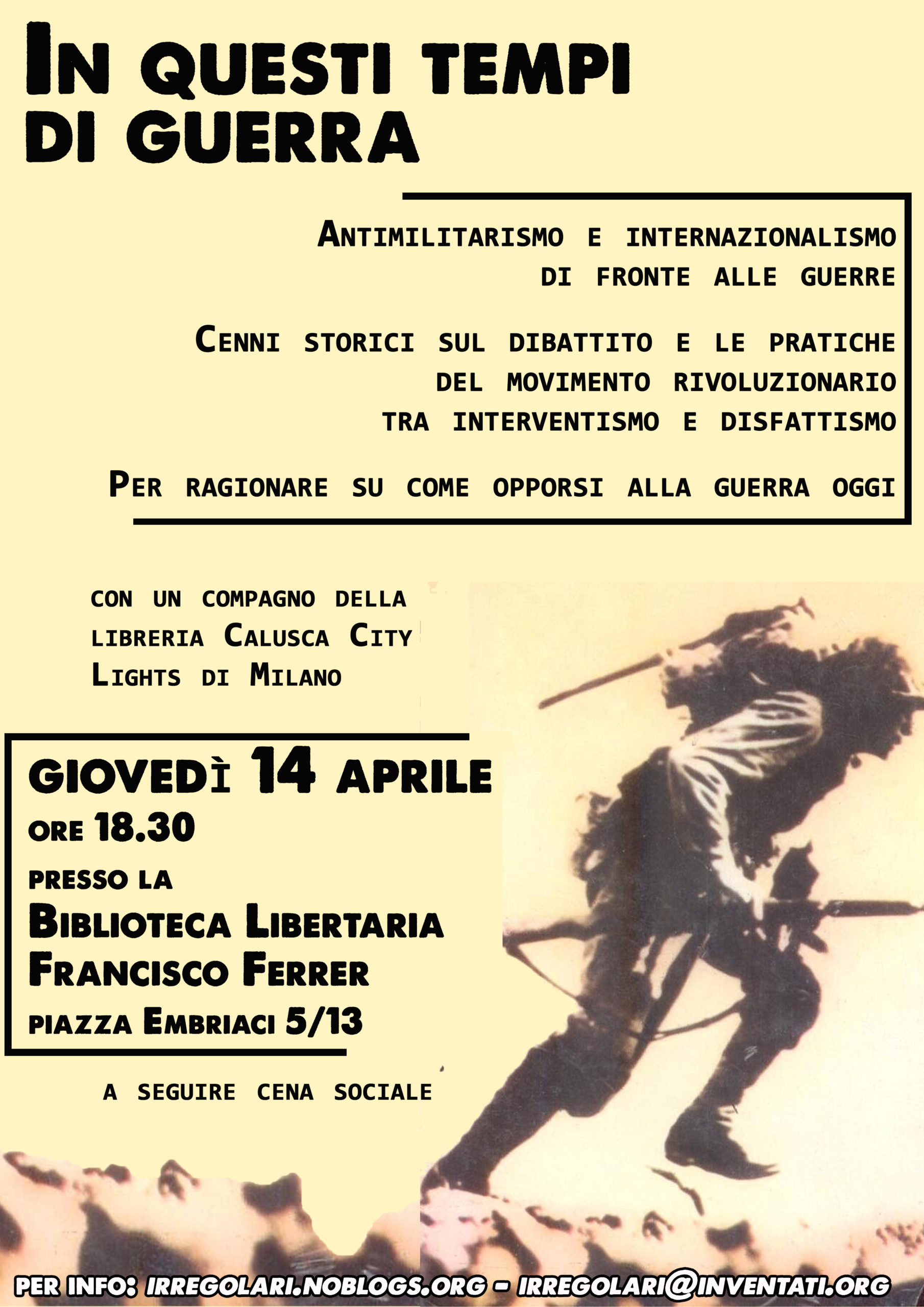in questi tempi di guerra1