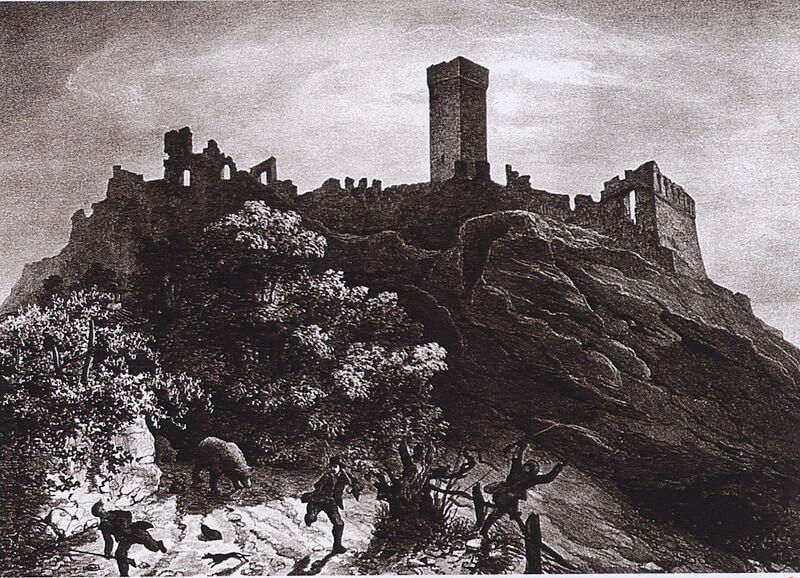Litografia_Gonin_Castello_di_Montjovet
