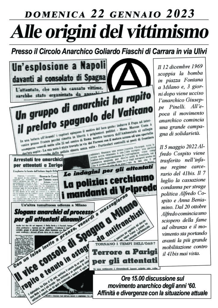 Alle origini del vittimismo