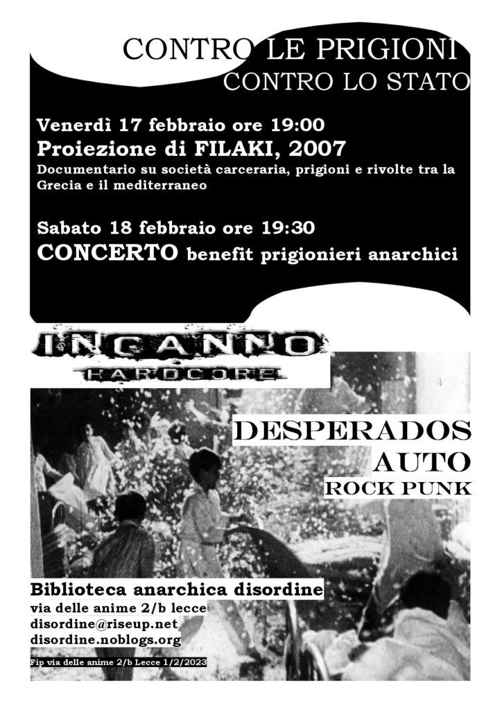 CONTRO LE PRIGIONI iniziative