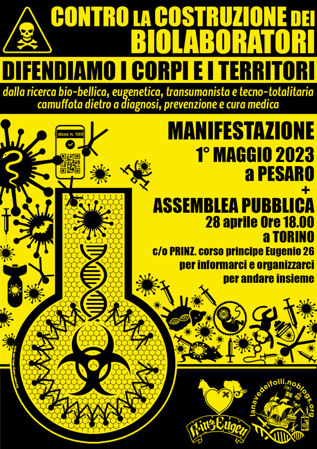 Manifesto Pesaro Manifesta No ai BioLaboratori