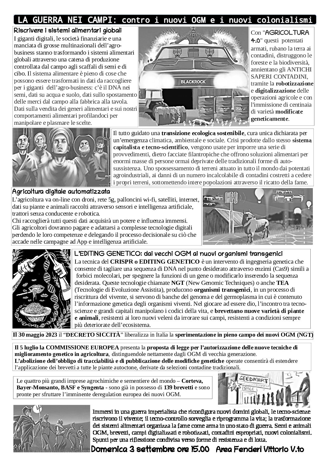 Incontro a Vittorio Veneto contro gli OGM