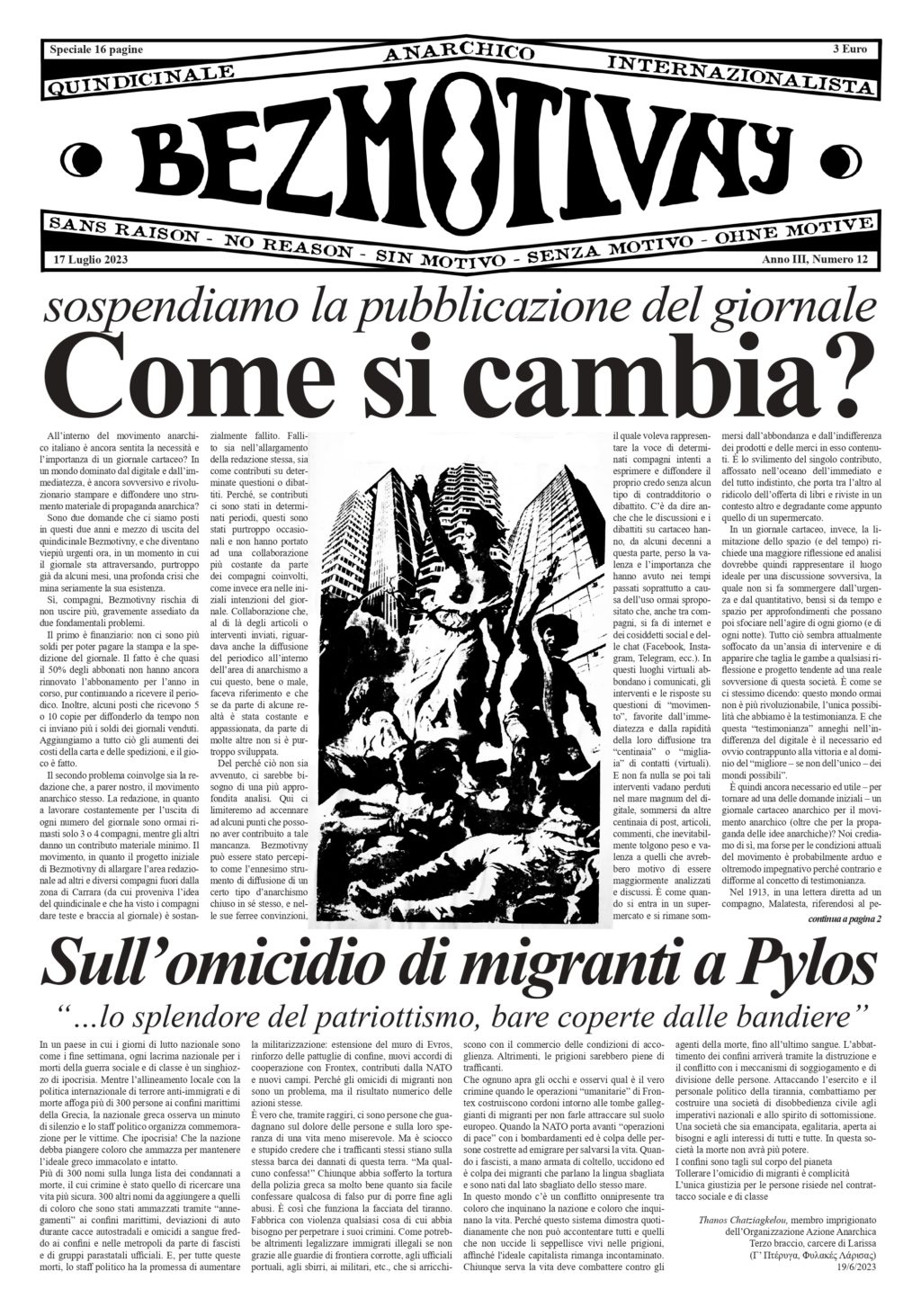 prima-pagina-bezmotivny-anno-iii-n-12-17-luglio-2023