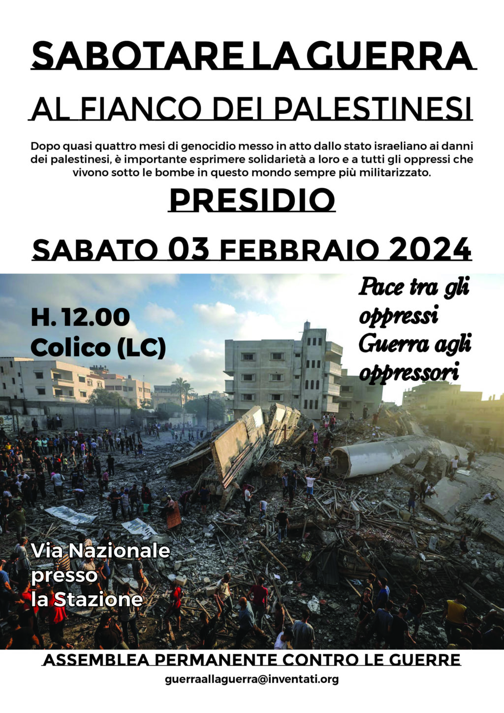 presidio 3 febbraio 24