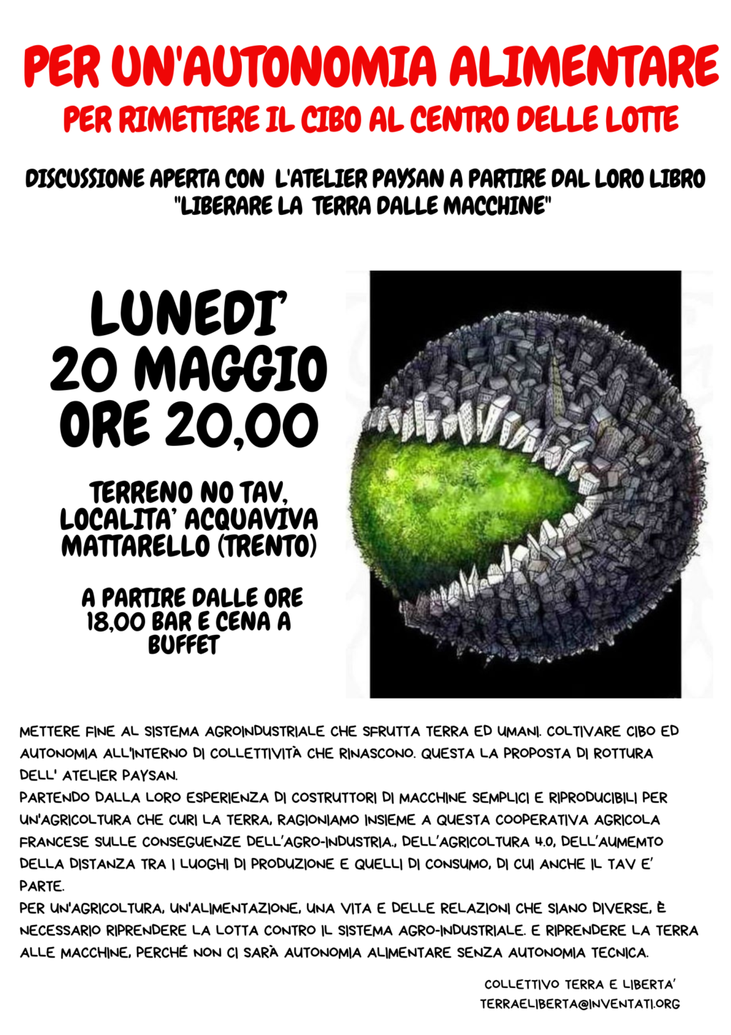 Per un'autonomia alimentare. Per rimettere il cibo al centro delle lotte (1)