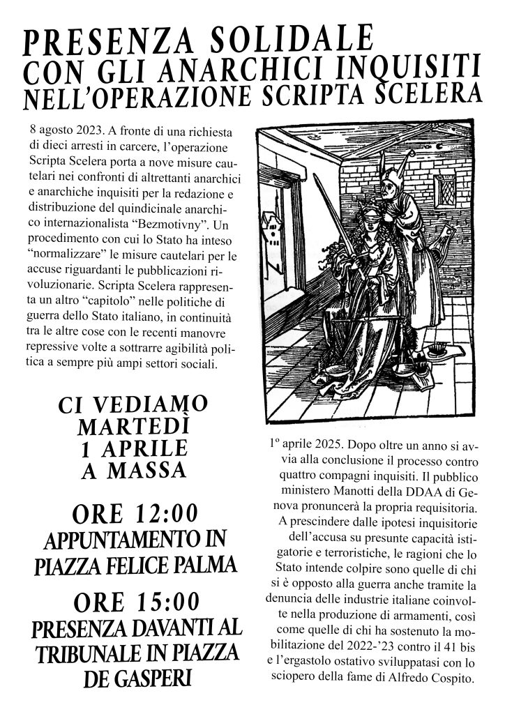 scripta scelera massa 1 aprile 2025